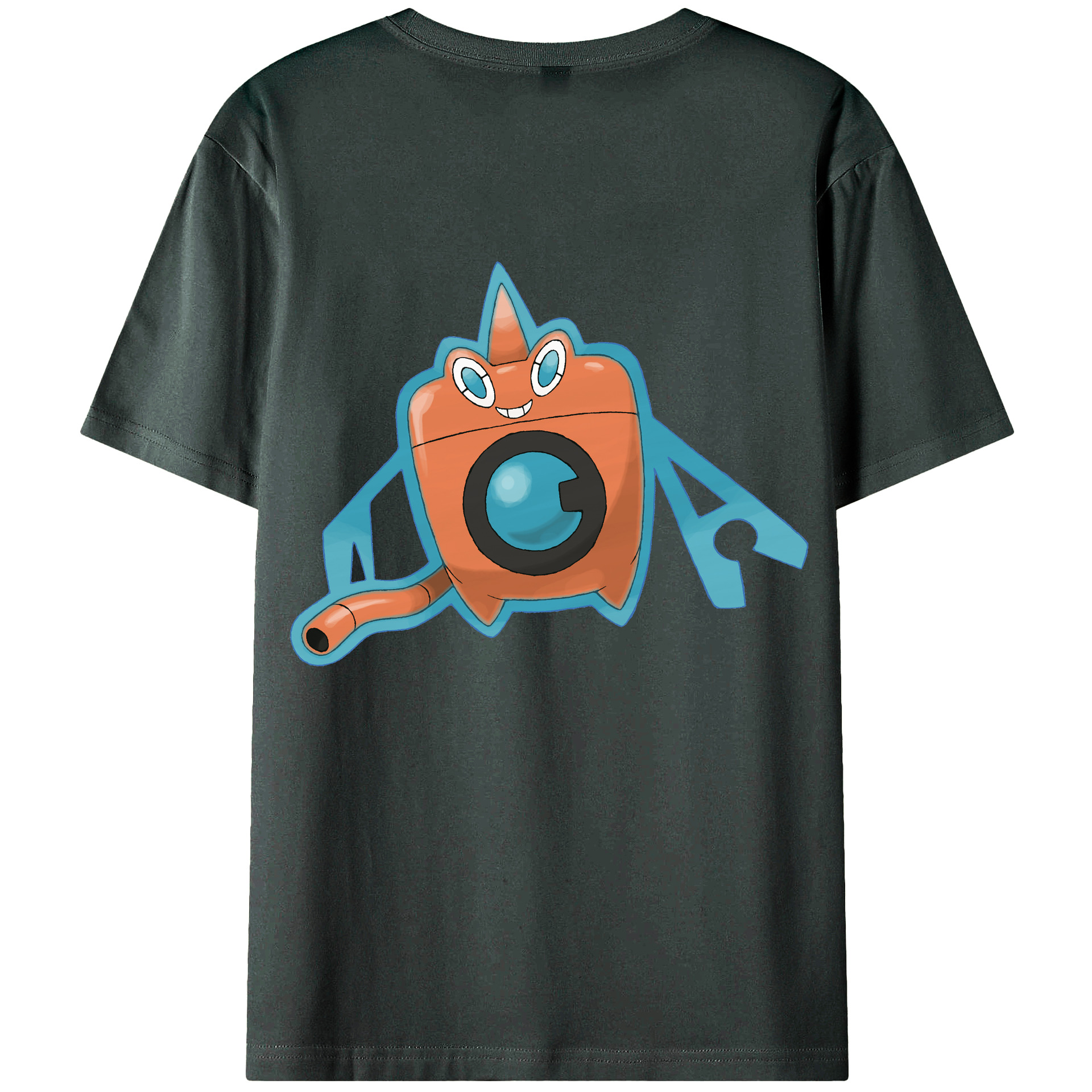 （画像用） ポケットモンスター Pokémon 綿100％ メンズ半袖Tシャツ（バックプリント） 通気性